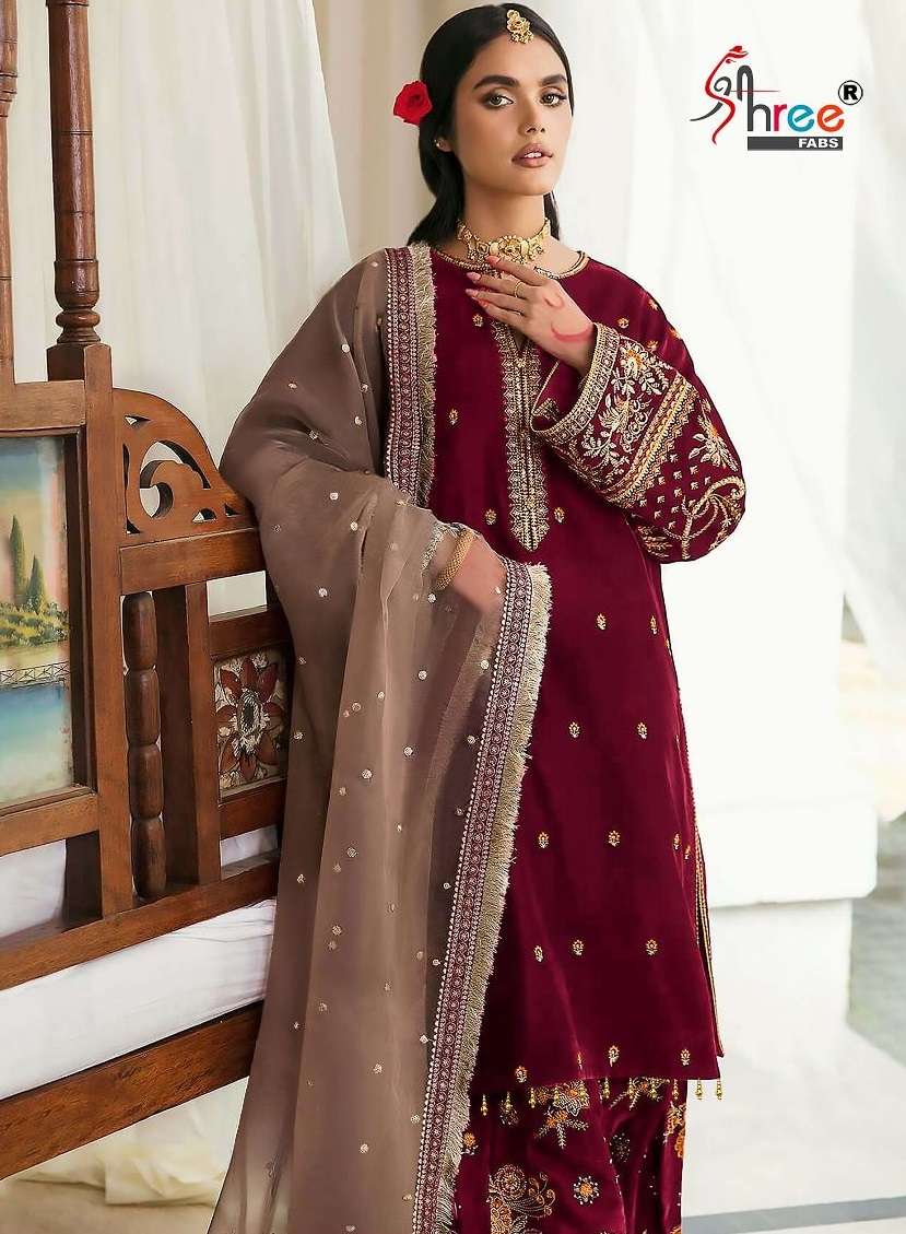 MARIA B VELVET EDITION - 23 NX  Open Pic by shree